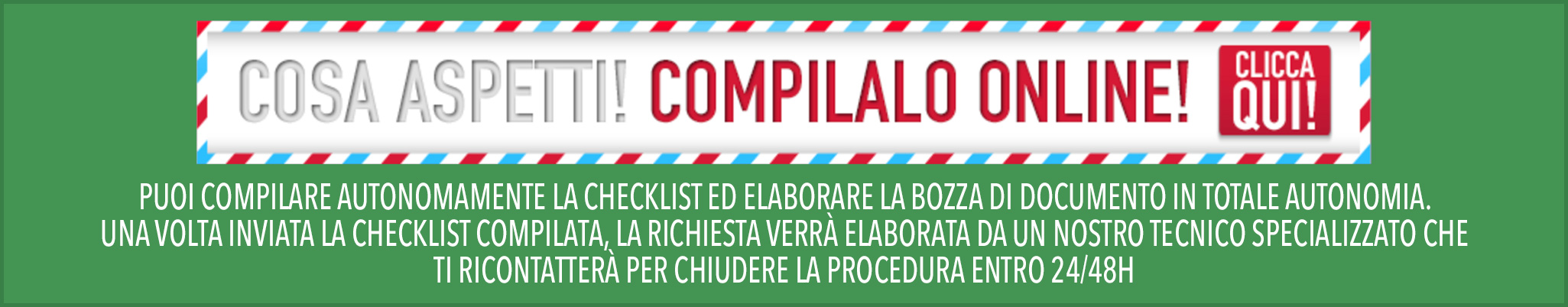 compila la checklist del documento